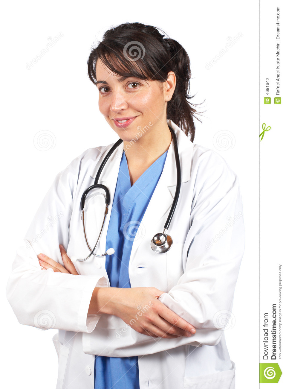 Female Doctor In Lab Coat Stock Photography   Image  4681642
