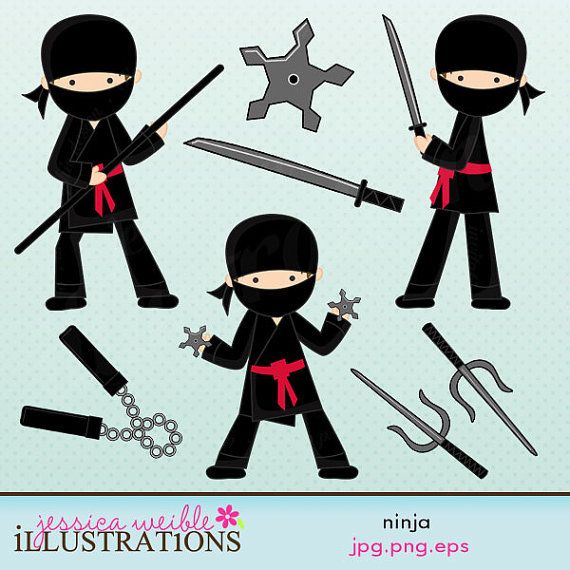 Graphics Includ Stars Ninjas Clipart Clipart Sets Ninjas Graphics