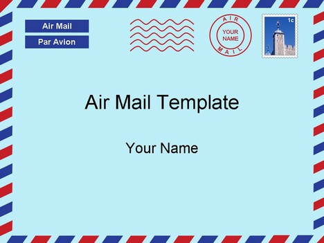 Great Template That We Had A Lot Of Fun Making  It Is For An Air Mail    