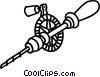 Hand Drill Vector Clipart Illustration