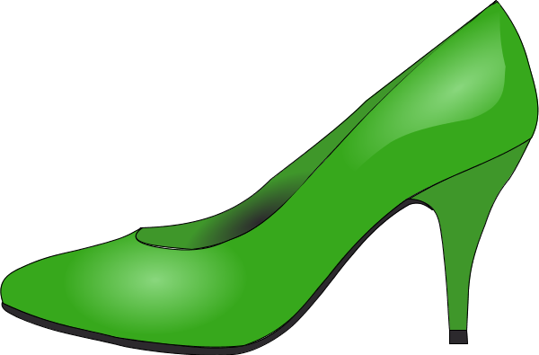 High Heels Woman Shoe   Vector Clip Art