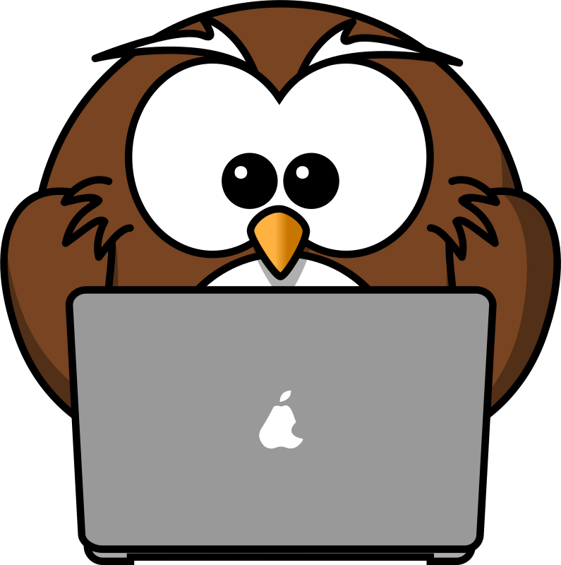 Owl With Notebook By Bocian   Owl With Notebook