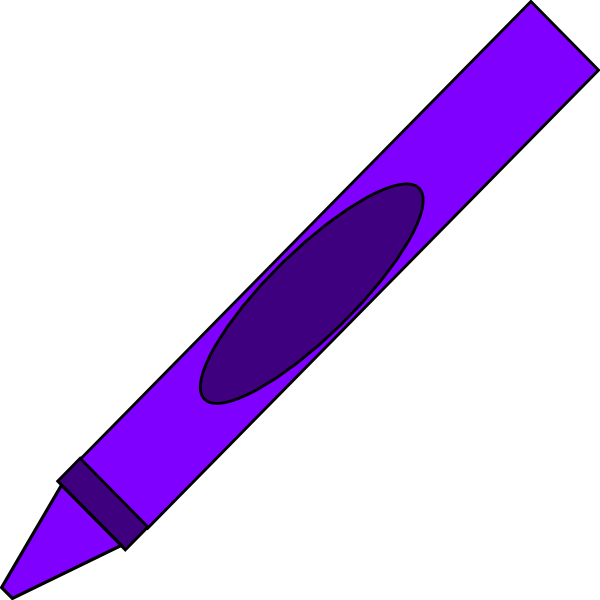 Purple Crayon Clip Art Totetude Purple Crayon Hi Png