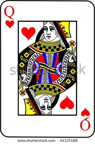 Queen Of Hearts Clip Art Black And White Queen Of Hearts Vector