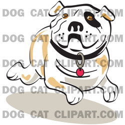 Running Bulldog Clipart Illustration   Image 14486 By Andy Nortnik