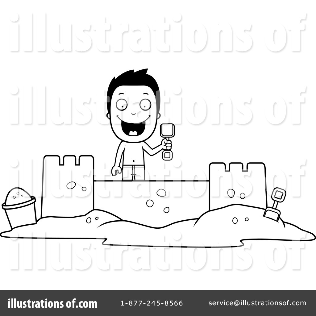 Sand Castle Clipart  1143262 By Cory Thoman   Royalty Free  Rf  Stock