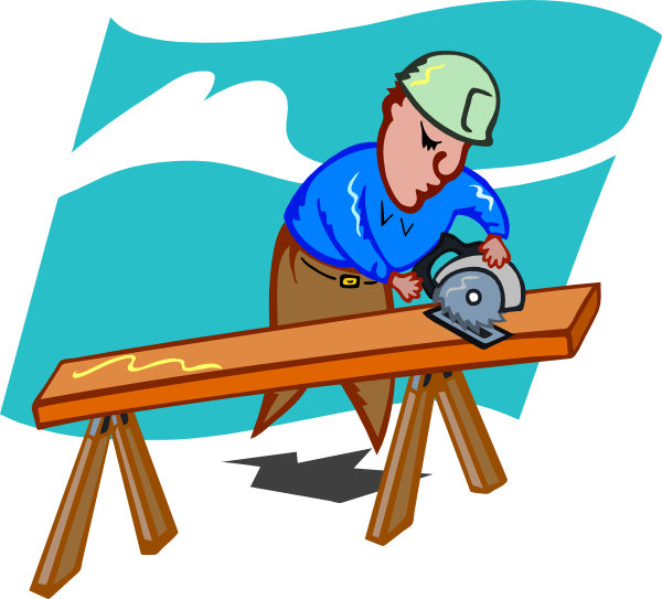 Sawing Carpenter Clip Art At Clker Com   Vector Clip Art Online