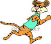 Tiger Running Clipart