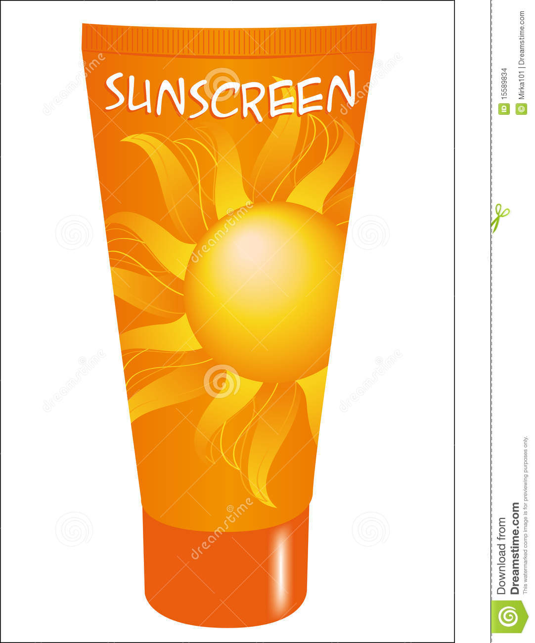 Tube Of Sunscreen For The Summer  Protect Your Skin From Ultraviolet    