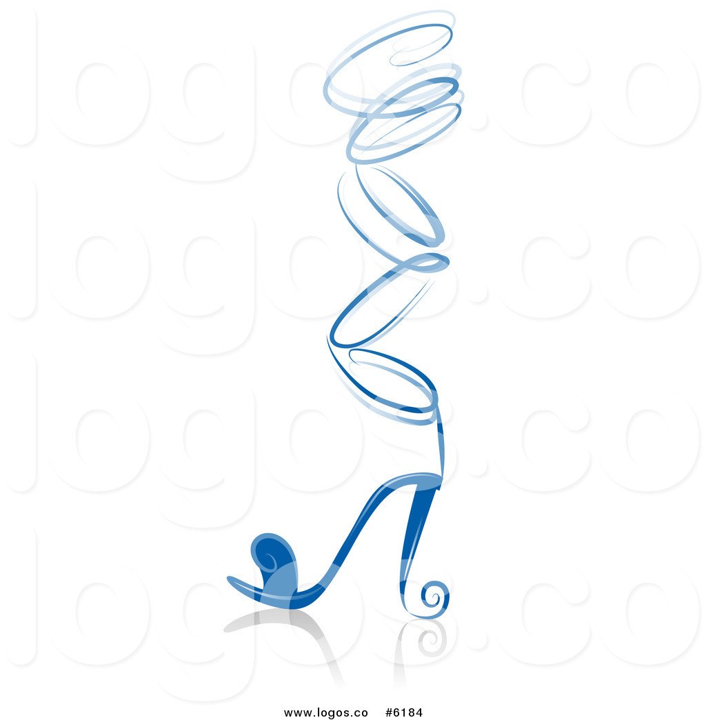     Vector Logo Of A Blue Lace Up High Heel Sandal By Bnp Design Studio