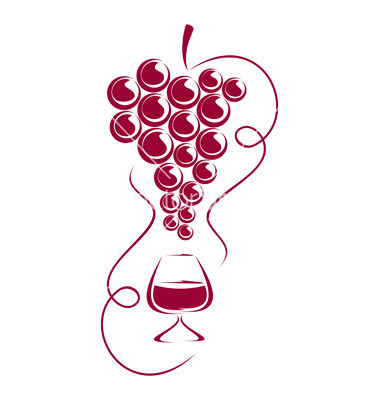 Wine Grapes Grapes And Wine Glass Vector 760211 Jpg