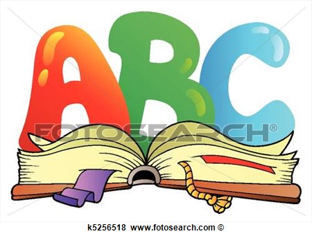     Abc Lettere Con Libro Aperto Visualizza La Grafica Clip Art