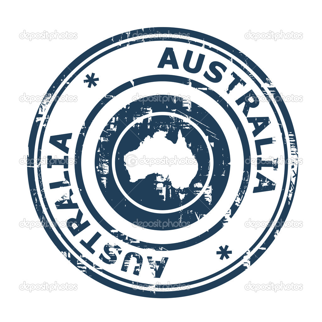 Australia Passport Stamp   Stock Photo   Speedfighter17  24586311