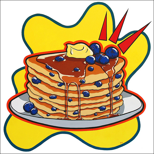Blueberry Pancakes Clip Art