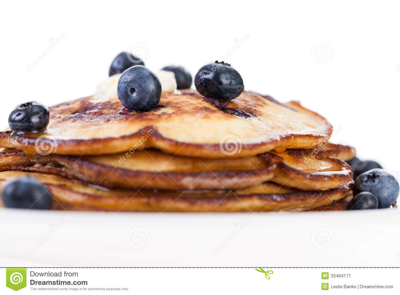 Blueberry Pancakes Stock Image   Image  33464171