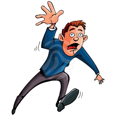  Clipart Cartoon Man Running And Reaching Forward Isolated Clipart    