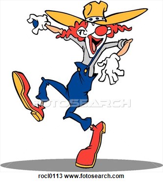 Clipart   Rodeo Clown  Fotosearch   Search Clipart Illustration