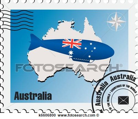 Clipart   Vector Stamp With Maps Of Australia  Fotosearch   Search