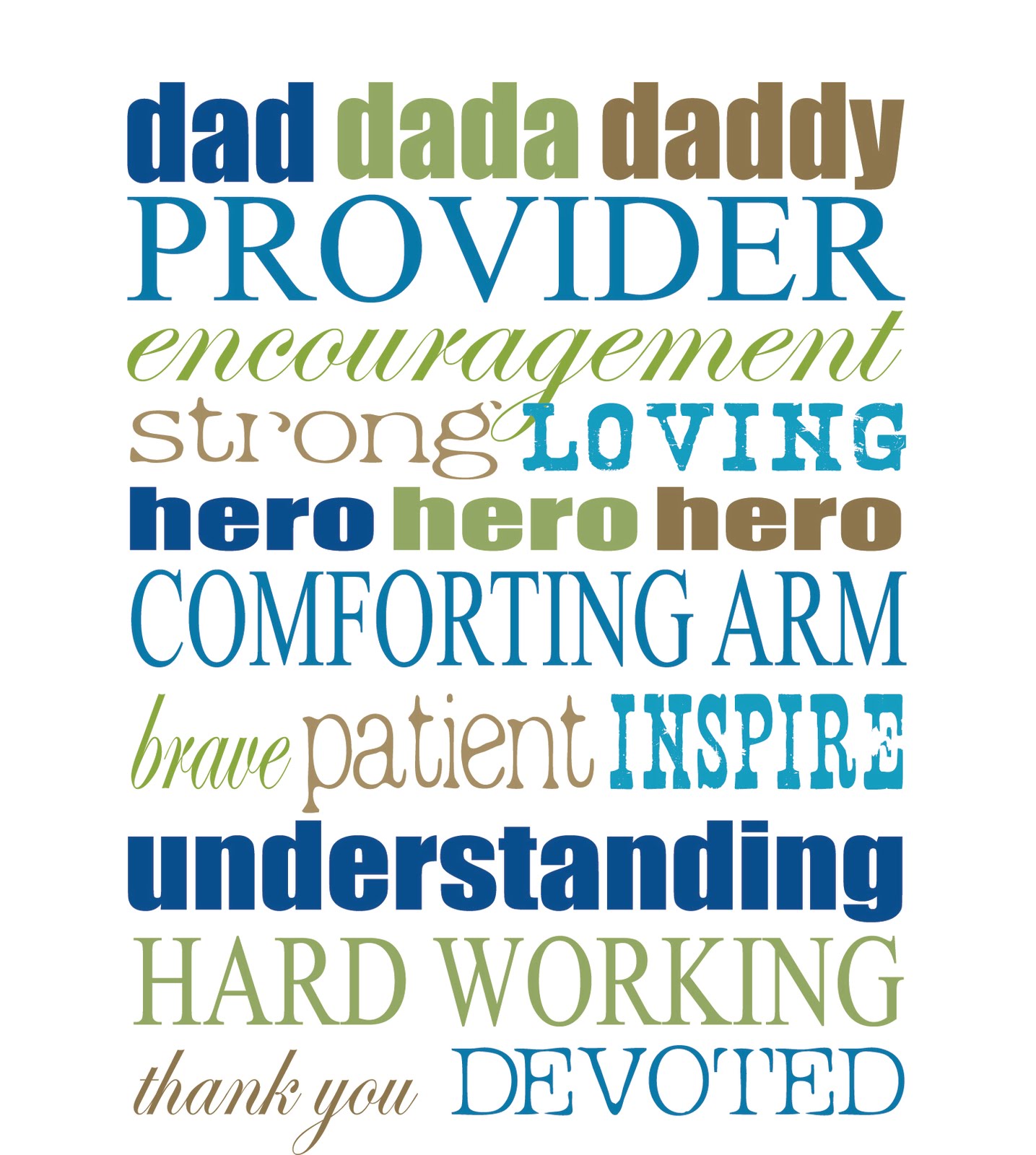 Father S Day Subway Art   Card 
