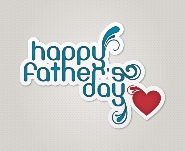 Happy Fathers Day Vector Graphic   Fathers Day Typography Stricker