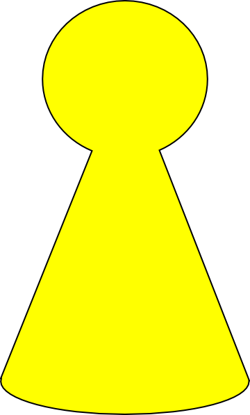 Ludo Piece   Mustard Yellow Clip Art At Clker Com   Vector Clip Art