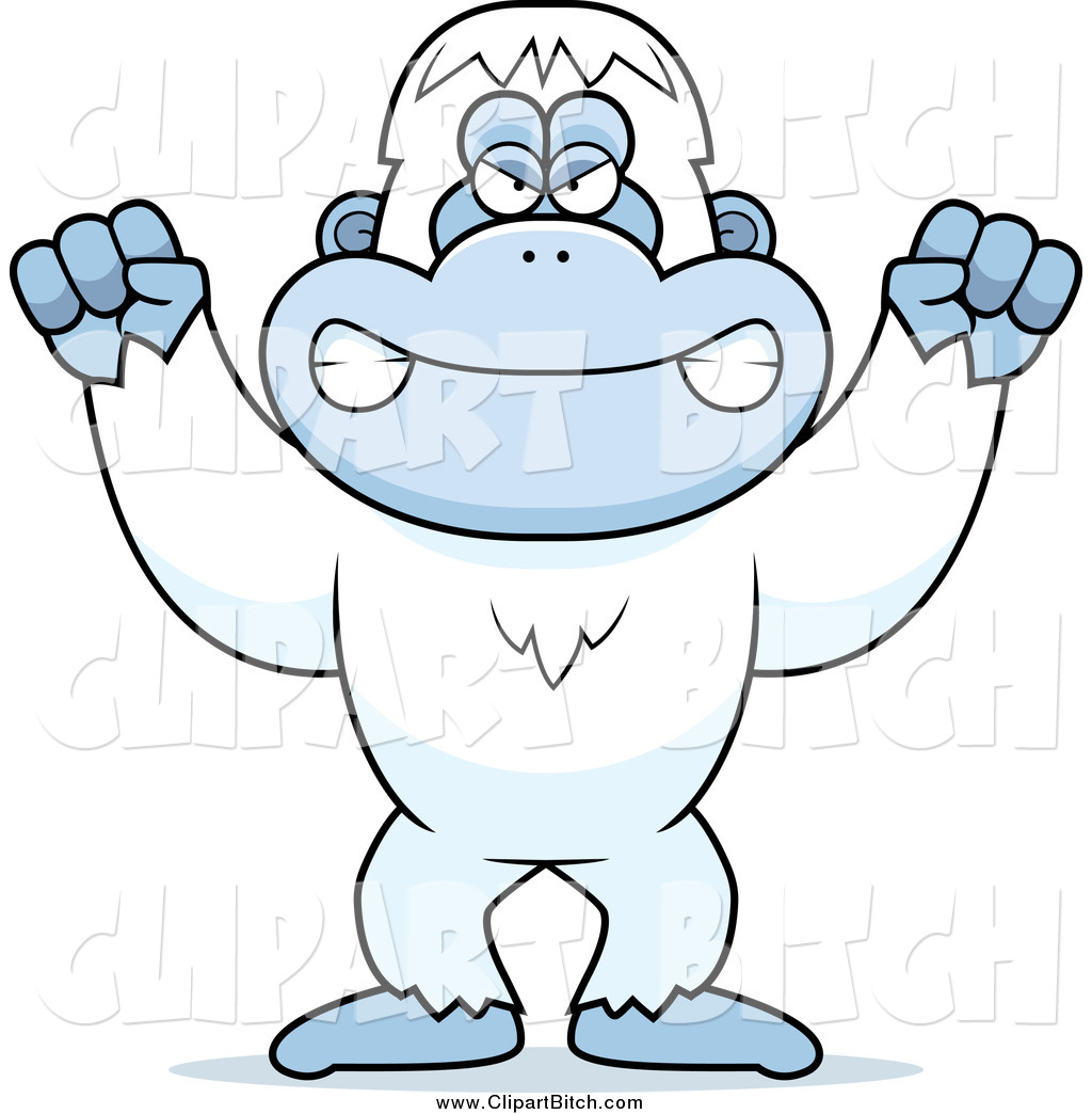     Mad Yeti Abominable Snowman Monkey Holding Up His Fists By Cory Thoman