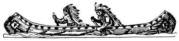 Native American Clipart  Indians In A Canoe