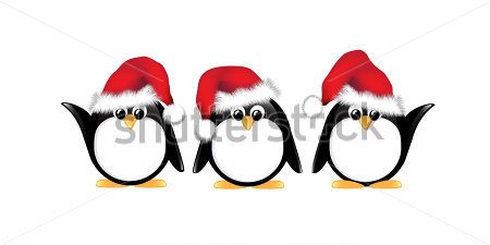 Premium   Animals   Wildlife   Winter Cartoon Penguins Wearing
