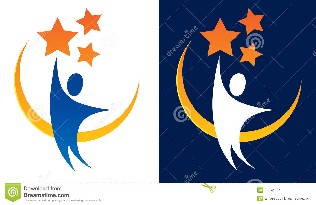 Reaching For Stars Logo Royalty Free Stock Photography   Image    