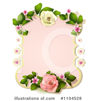 Rose Background Clipart  1104528 By Merlinul   Royalty Free  Rf  Stock    