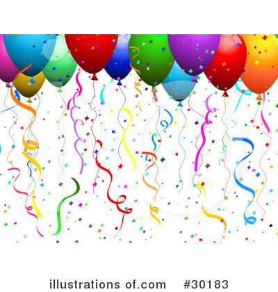Royalty Free  Rf  Balloons Clipart Illustration By Kj Pargeter   Stock