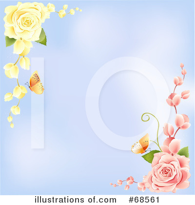 Royalty Free  Rf  Rose Background Clipart Illustration By Macx   Stock