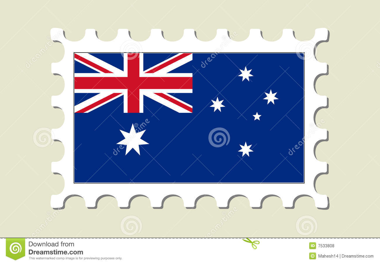 Royalty Free Stock Photos  Australia Flag Stamp