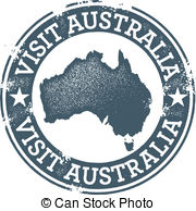 Stamp Vector Clip Art Royalty Free  310 Australia Stamp Clipart    
