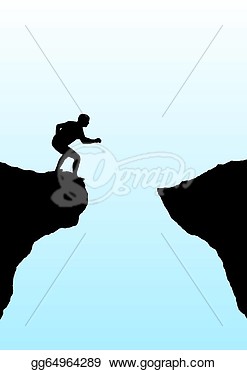 Stock Illustration   Leap Of Faith  Clipart Gg64964289