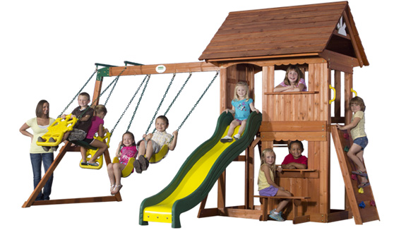 The Eco Friendly Alpine Play Set From Backyard Discovery 