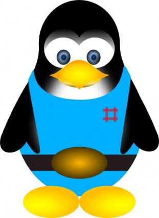 Tux Penguin Clip Art Free Vector In Open Office Drawing Svg    Svg