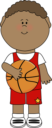 Basketball Player Clip Art Image With An Arm