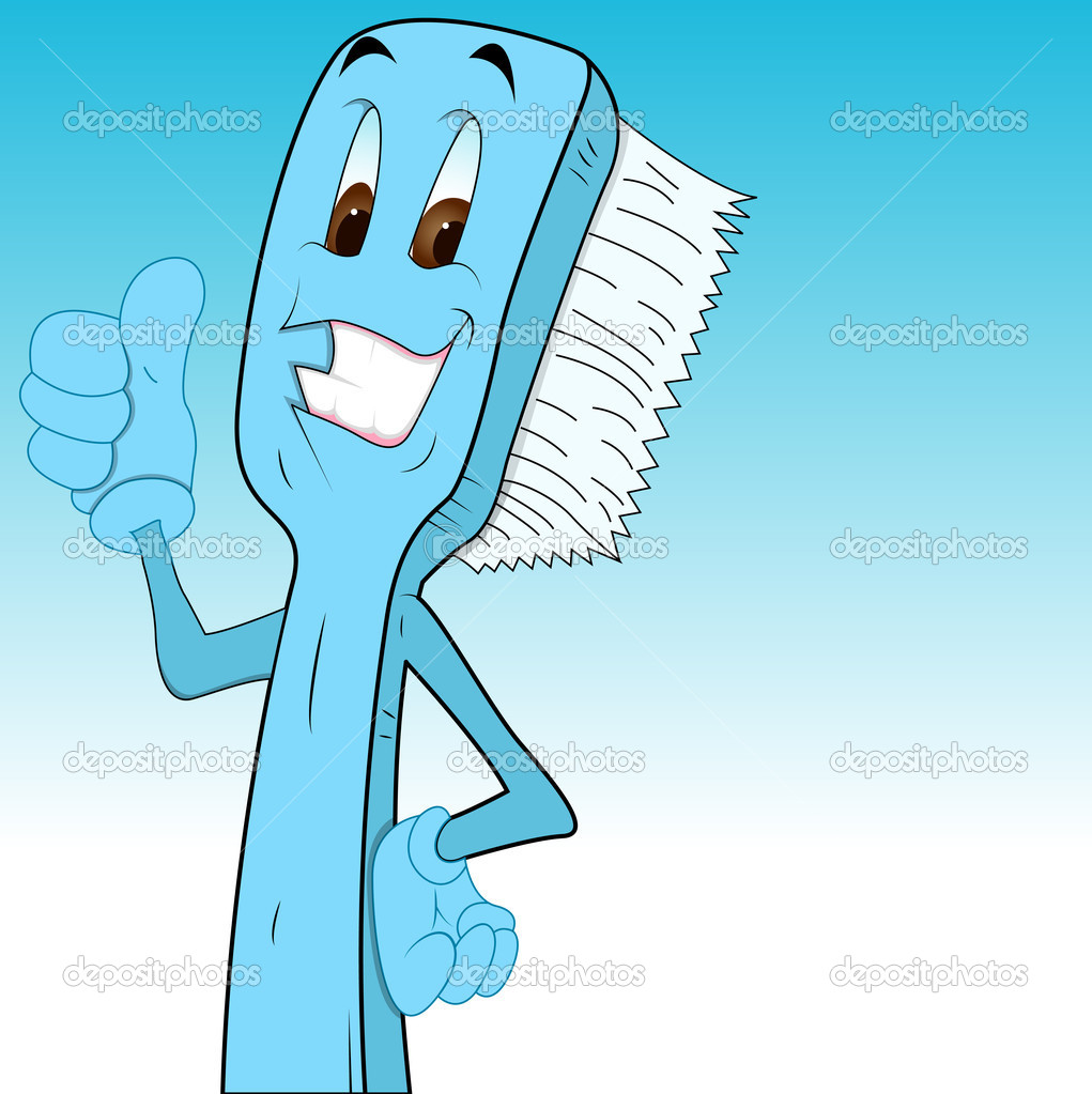 Cartoon Toothbrush Clip Art   Stock Vector   Baavli  9787977