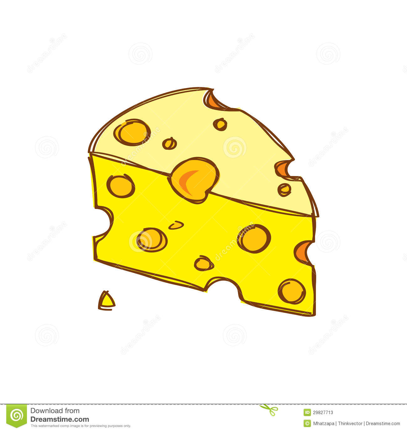 Cheese Doodle Isolated On White Background
