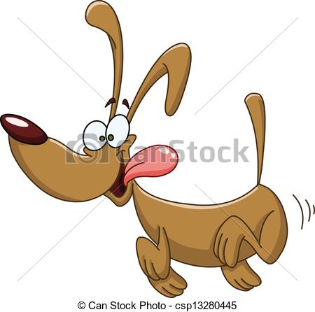 Excited Dog Clipart Happy Dog Running