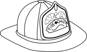 Fireman Hat Clipart Image   Fireman Hat Coloring Page   Clipart Best