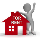 For Rent House Shows Rental Or Lease Property Royalty Free Stock Image