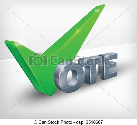 Green Vote Check Mark Isolated On    Csp13518667   Search Clipart