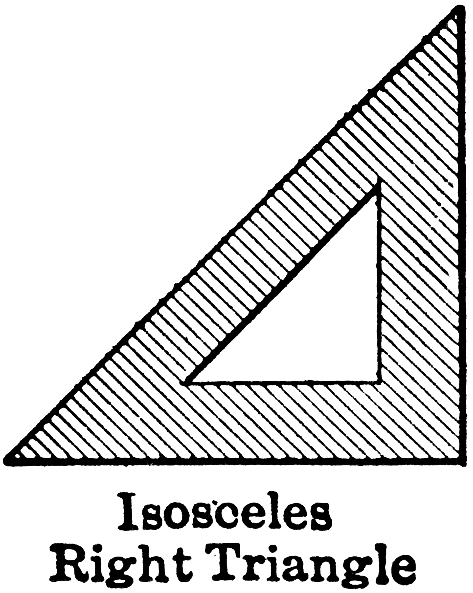 Isosceles Right Triangle   Clipart Etc