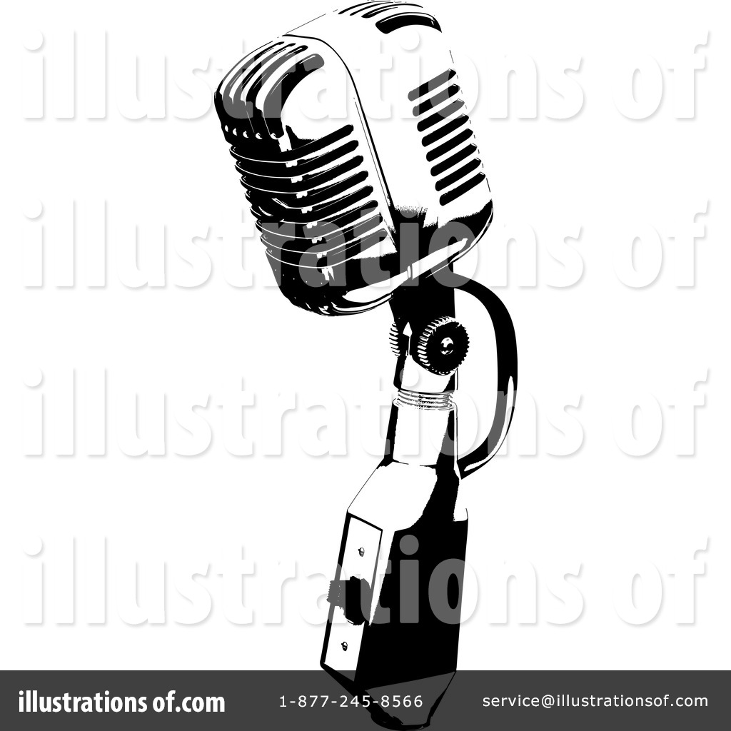 Microphone Clipart  28141 By Kj Pargeter   Royalty Free  Rf  Stock