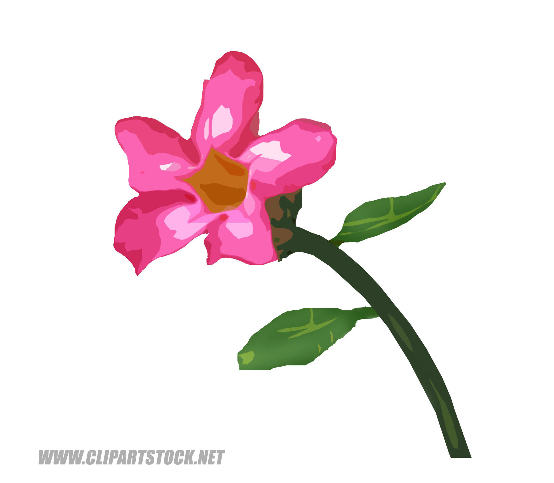 Nature Theme Flowers Clipart  Use This Pink Flower Clip Art For