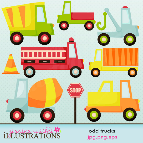 Odd Trucks Cute Transportation Clipart   Flickr   Photo Sharing