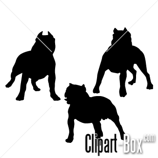 Pitbull Silhouette Vector Images   Pictures   Becuo