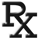 Rx Prescription Symbol Black Italic Clipart Image   Ipharmd Net